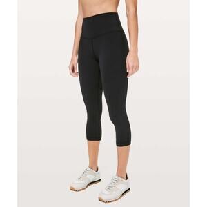 Lululemon Align Crop (21") Size 4 Nulu Black Buttery Soft